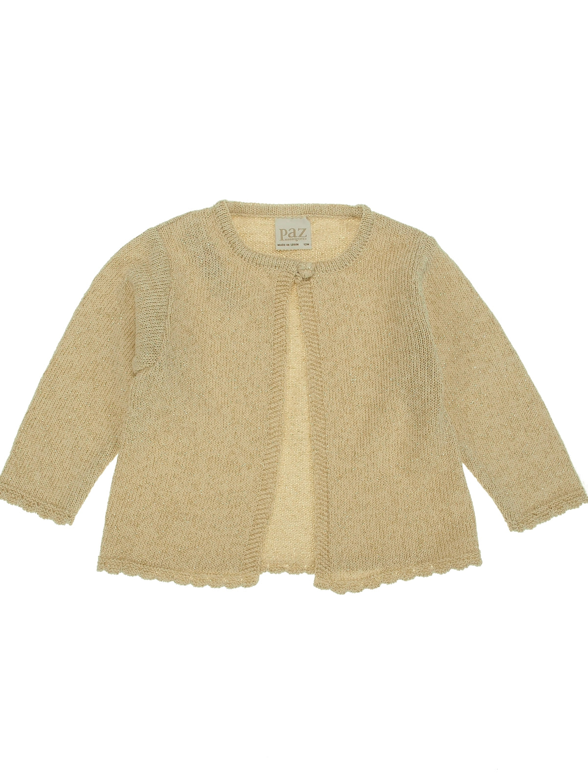 Casaco Creme / Pérola para Bebé Menina - Paz Rodriguez