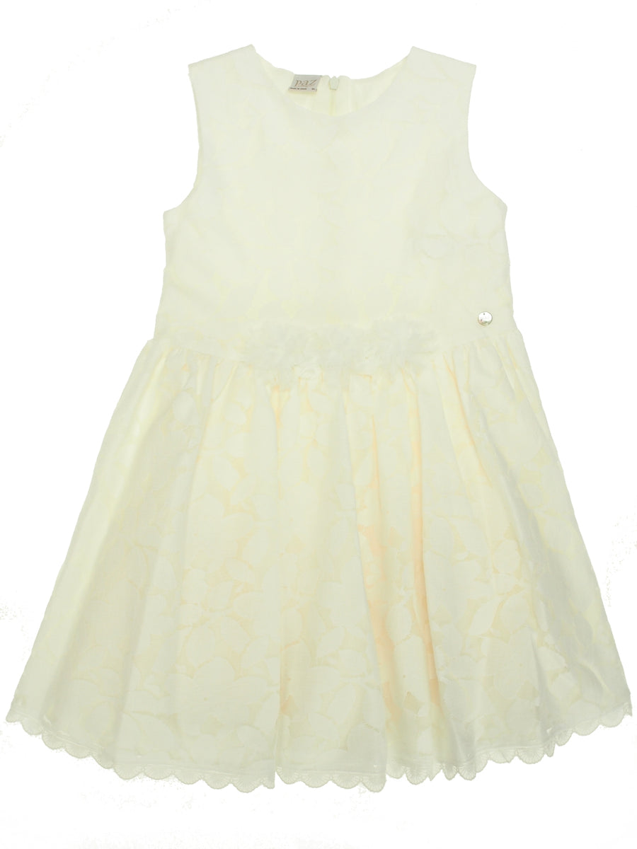 Vestido Creme / Pérola para Menina - Paz Rodriguez