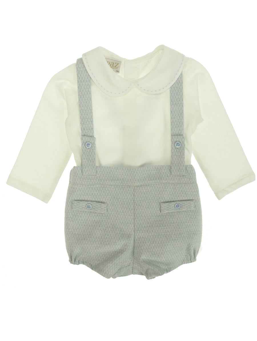 Conjunto Celeste para Bebé Menino - Paz Rodriguez