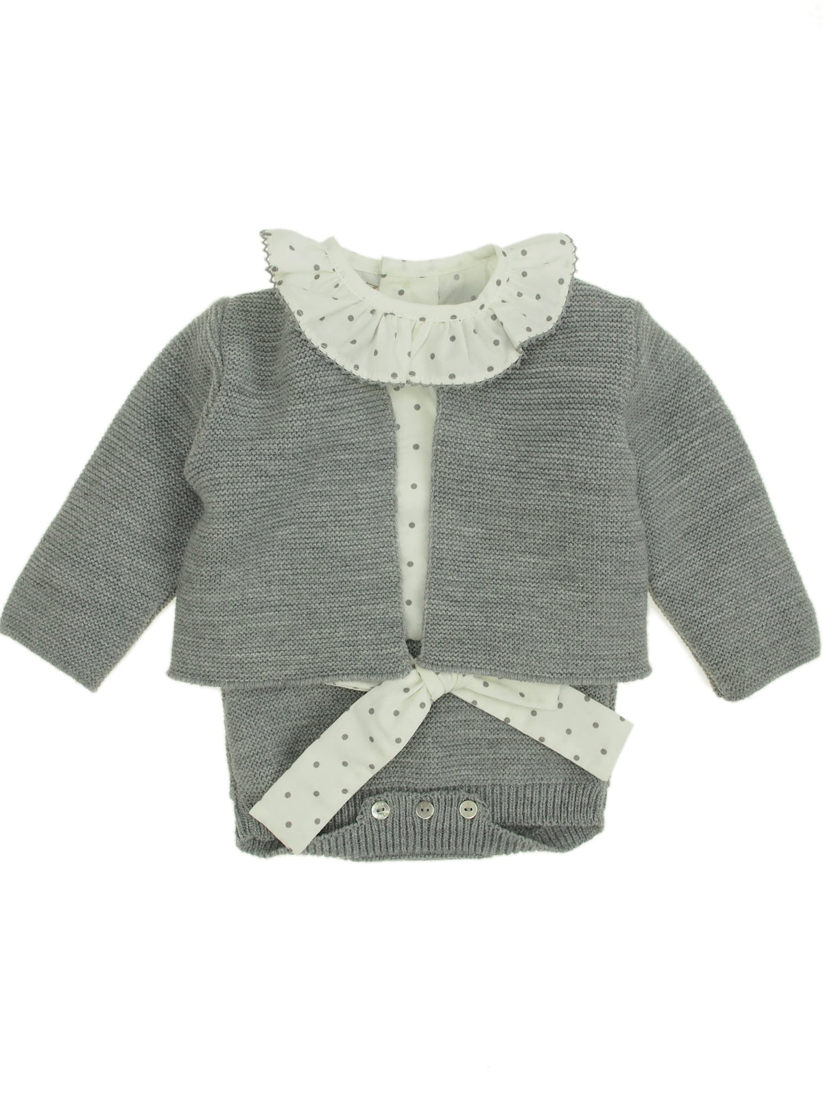 Conjunto Cinza para Bebé Menino - Paz Rodriguez