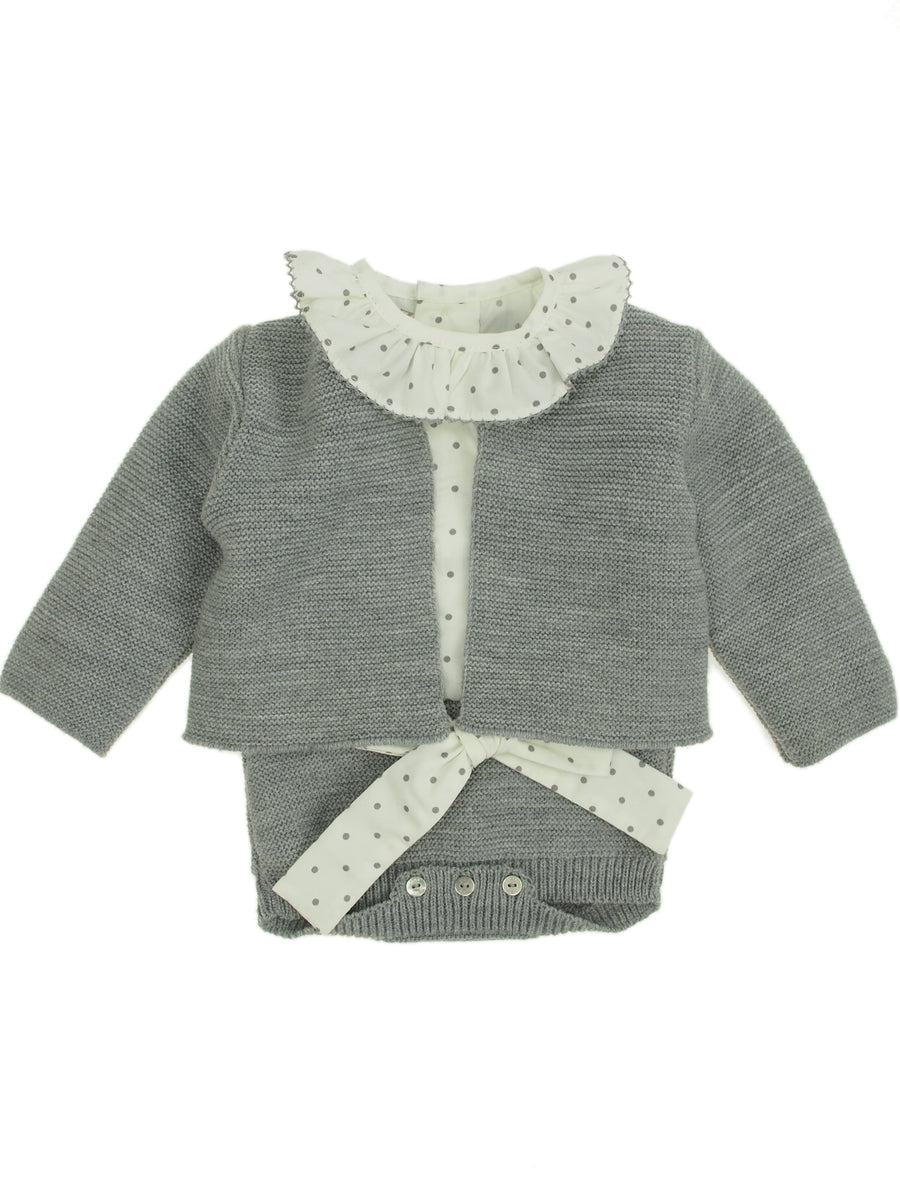 Conjunto Cinza para Bebé Menino - Paz Rodriguez