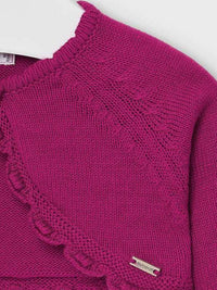 Casaco curto tricot básico Granã      (Bordeaux)  para Bebé Menina - Mayoral
