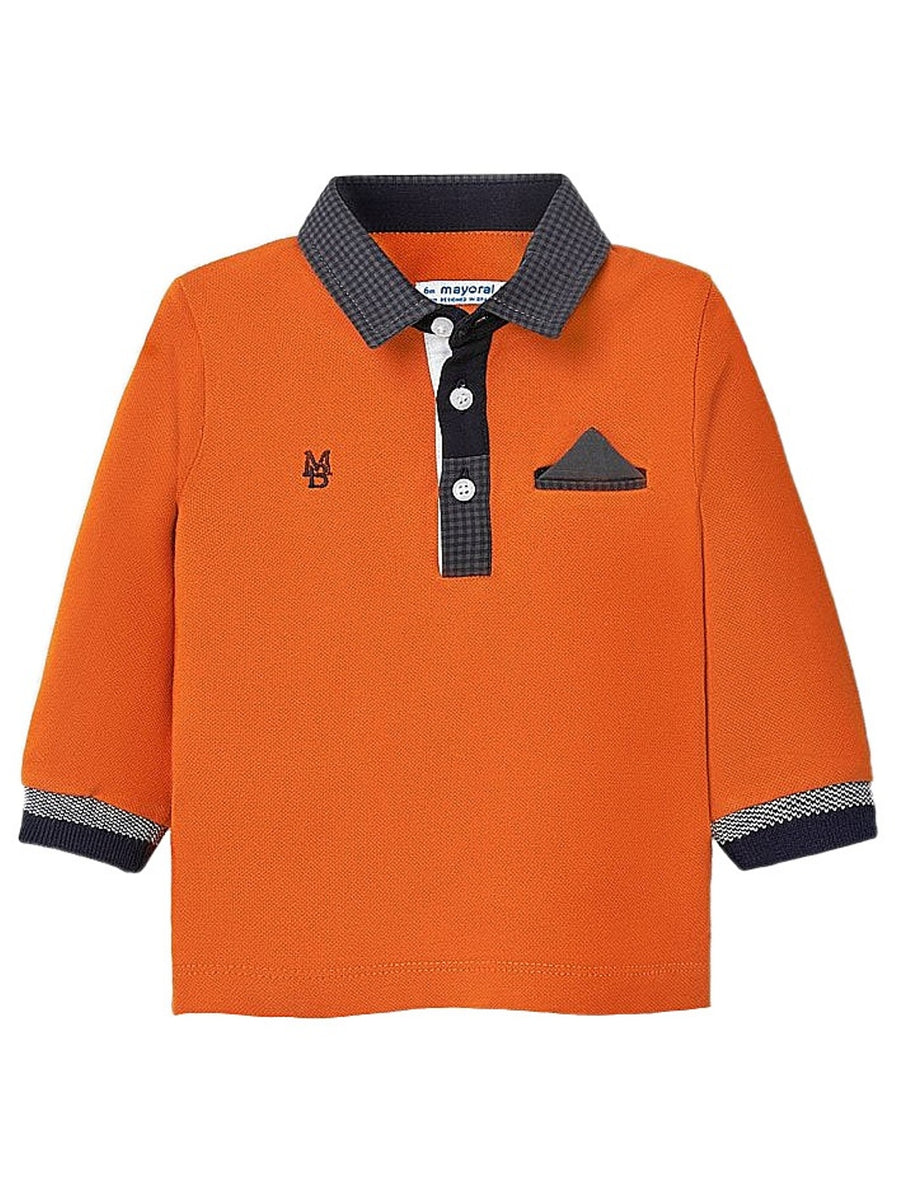 Polo manga comprida Cheddar    (Amarelo Ocre)  para Bebé Menino - Mayoral