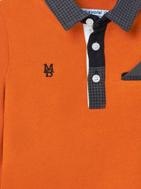 Polo manga comprida Cheddar    (Amarelo Ocre)  para Bebé Menino - Mayoral
