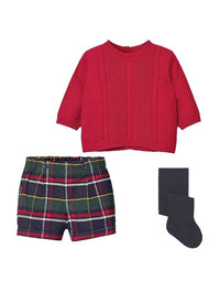 Conj. calça jersey leotardo Vermelho   (Vermelho)  para Bebé Menino - Mayoral