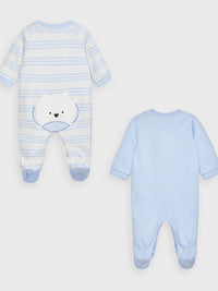 Set 2 pijamas e babetes Azul céu   (Azul)  para Bebé Menino - Mayoral
