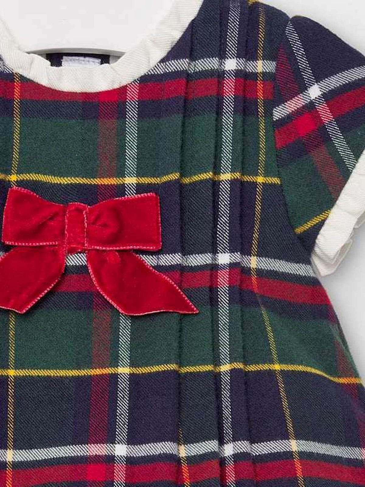 Vestido xadrez V.garrafa  (Verde Escuro)  para Bebé Menina - Mayoral