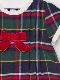 Vestido xadrez V.garrafa  (Verde Escuro)  para Bebé Menina - Mayoral