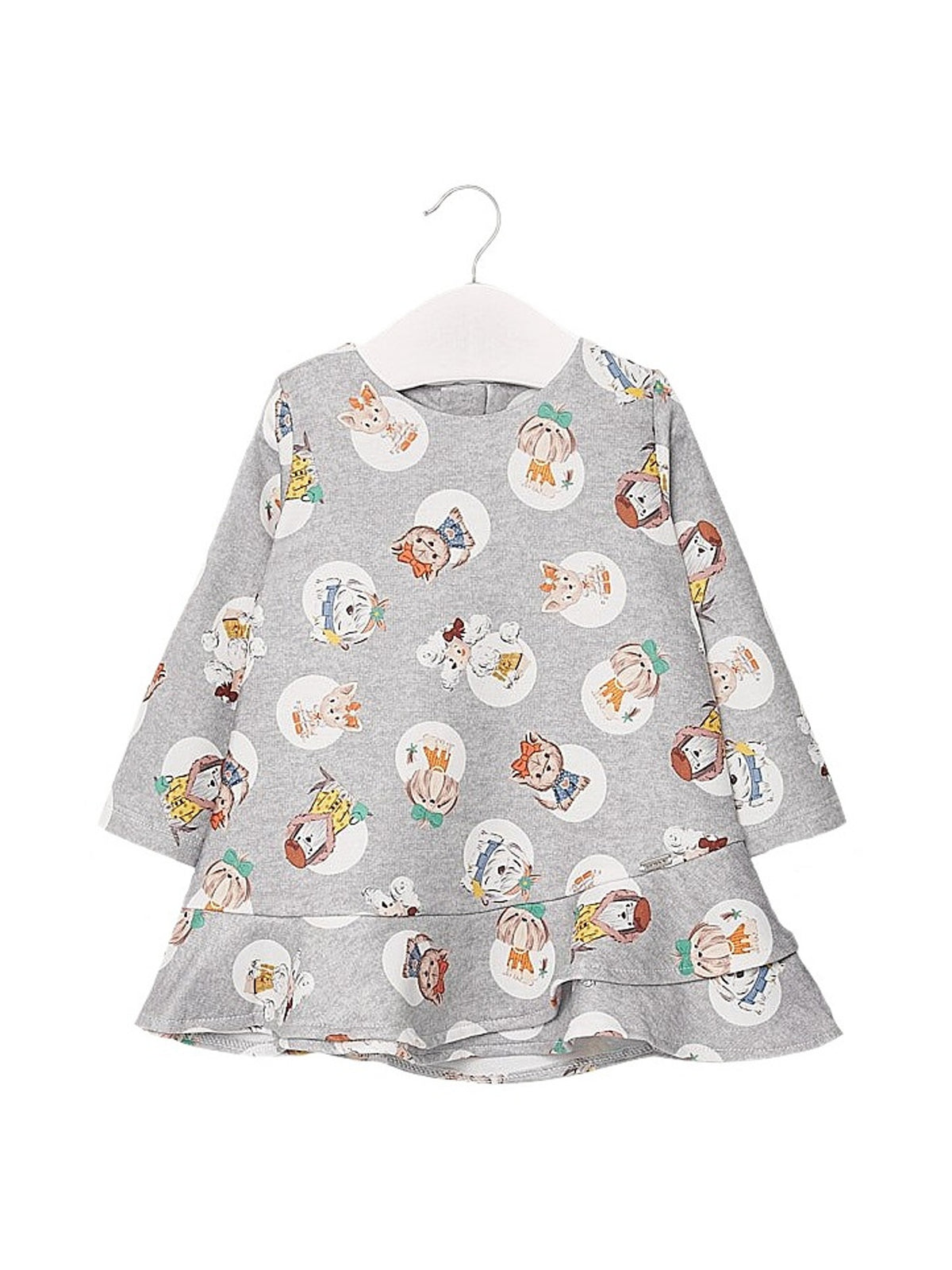 Vestido felpa estampado Prata vig  (Cinza Claro)  para Bebé Menina - Mayoral