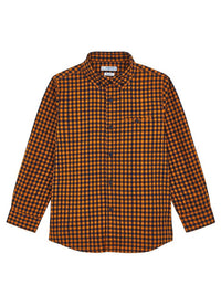 Camisa m/comp. xadrez vicky Cheddar    (Amarelo Ocre)  para Menino - Mayoral