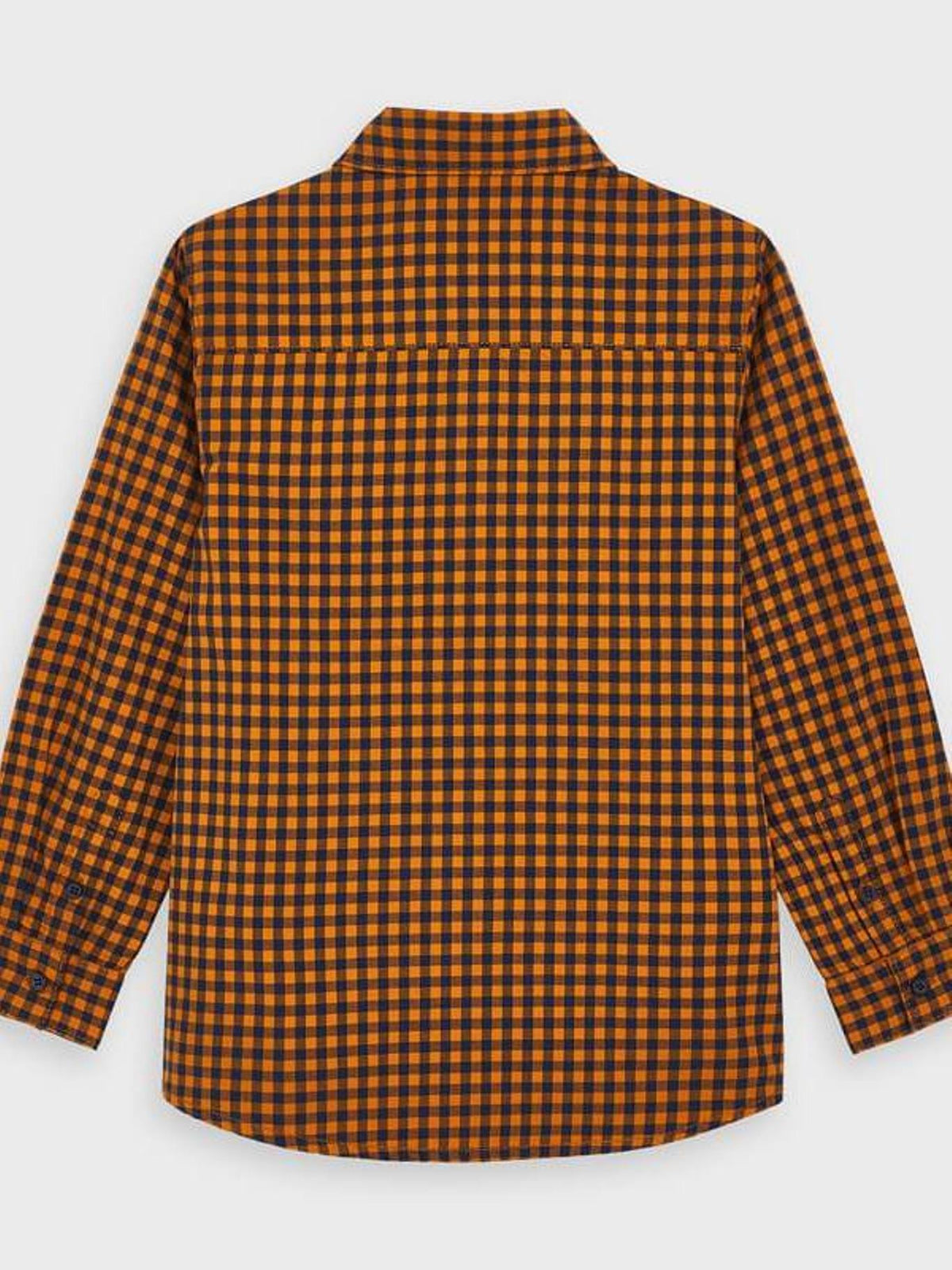 Camisa m/comp. xadrez vicky Cheddar    (Amarelo Ocre)  para Menino - Mayoral