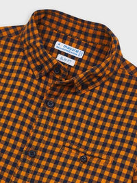 Camisa m/comp. xadrez vicky Cheddar    (Amarelo Ocre)  para Menino - Mayoral