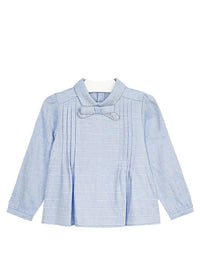 Blusa gola laço Azul       (Marinho)  para Menina - Mayoral