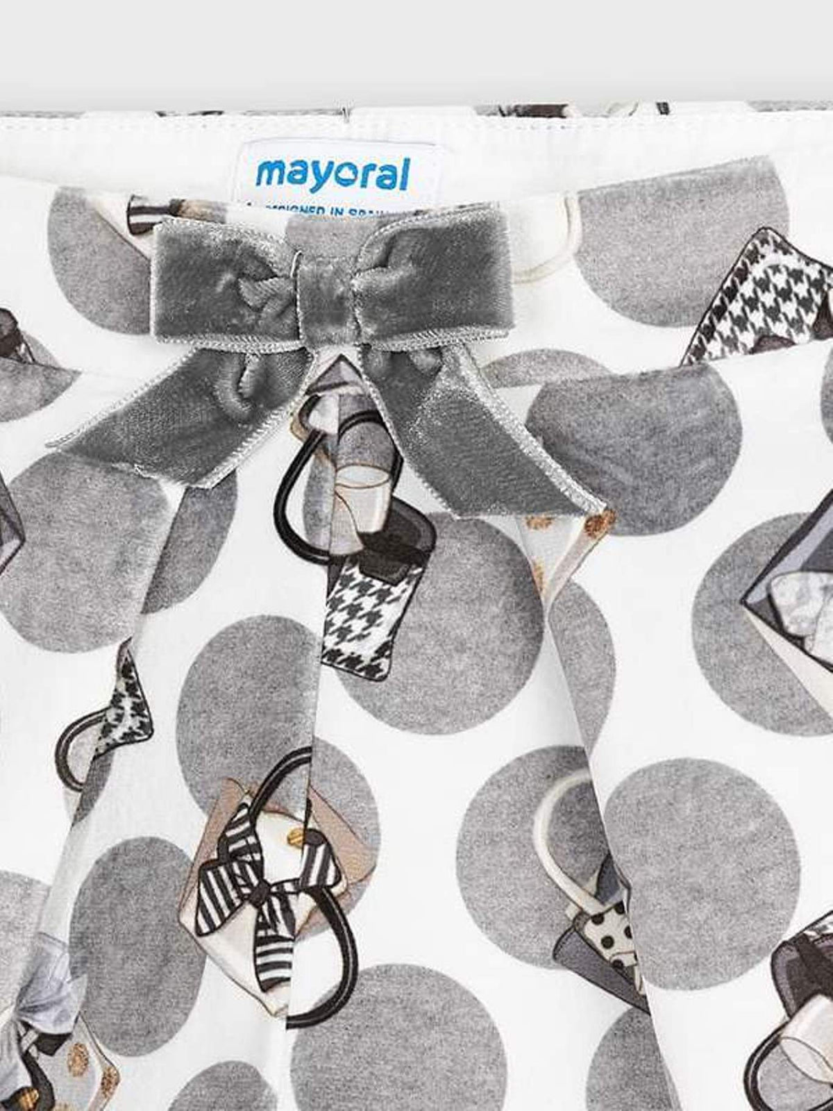 Bermuda veludo bolsos Aço        (Cinza)  para Menina - Mayoral