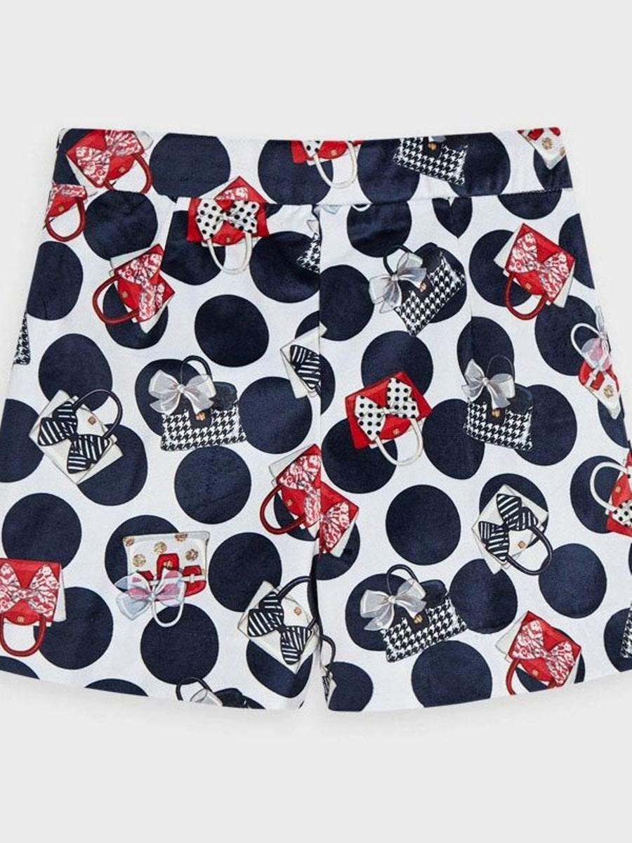 Bermuda veludo bolsos Marinho    (Marinho)  para Menina - Mayoral
