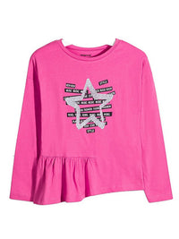 Camisola estrela glitter Orquídea   (Rosa Choque)  para Menina - Mayoral