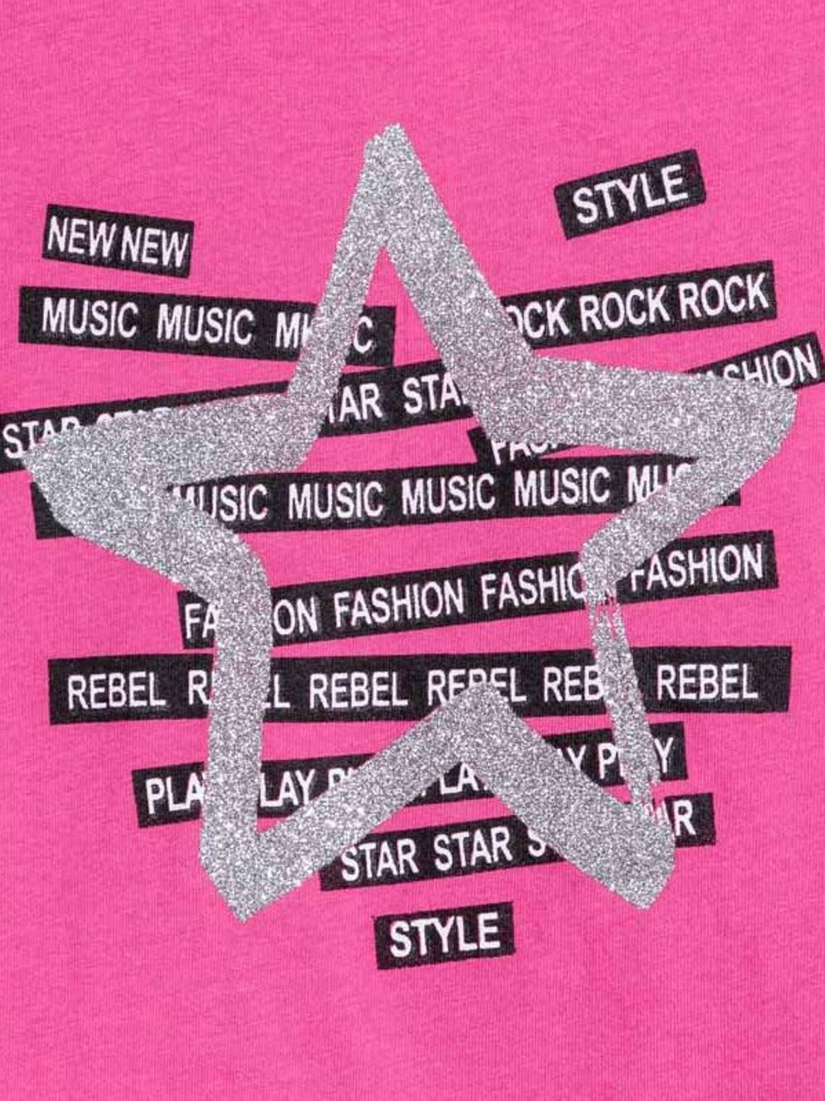 Camisola estrela glitter Orquídea   (Rosa Choque)  para Menina - Mayoral