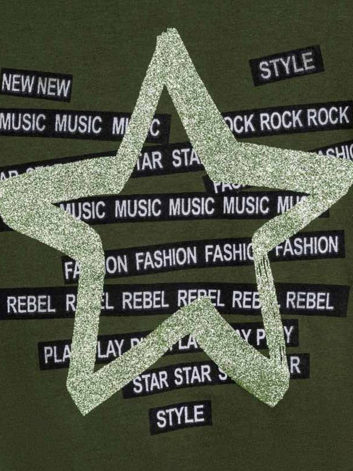 Camisola estrela glitter Verde      (Verde)  para Menina - Mayoral