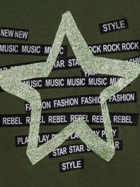 Camisola estrela glitter Verde      (Verde)  para Menina - Mayoral