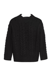 Jersey tricot tranças Preto      (Preto)  para Menina - Mayoral
