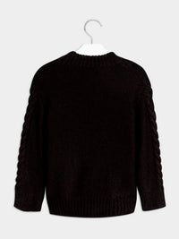 Jersey tricot tranças Preto      (Preto)  para Menina - Mayoral