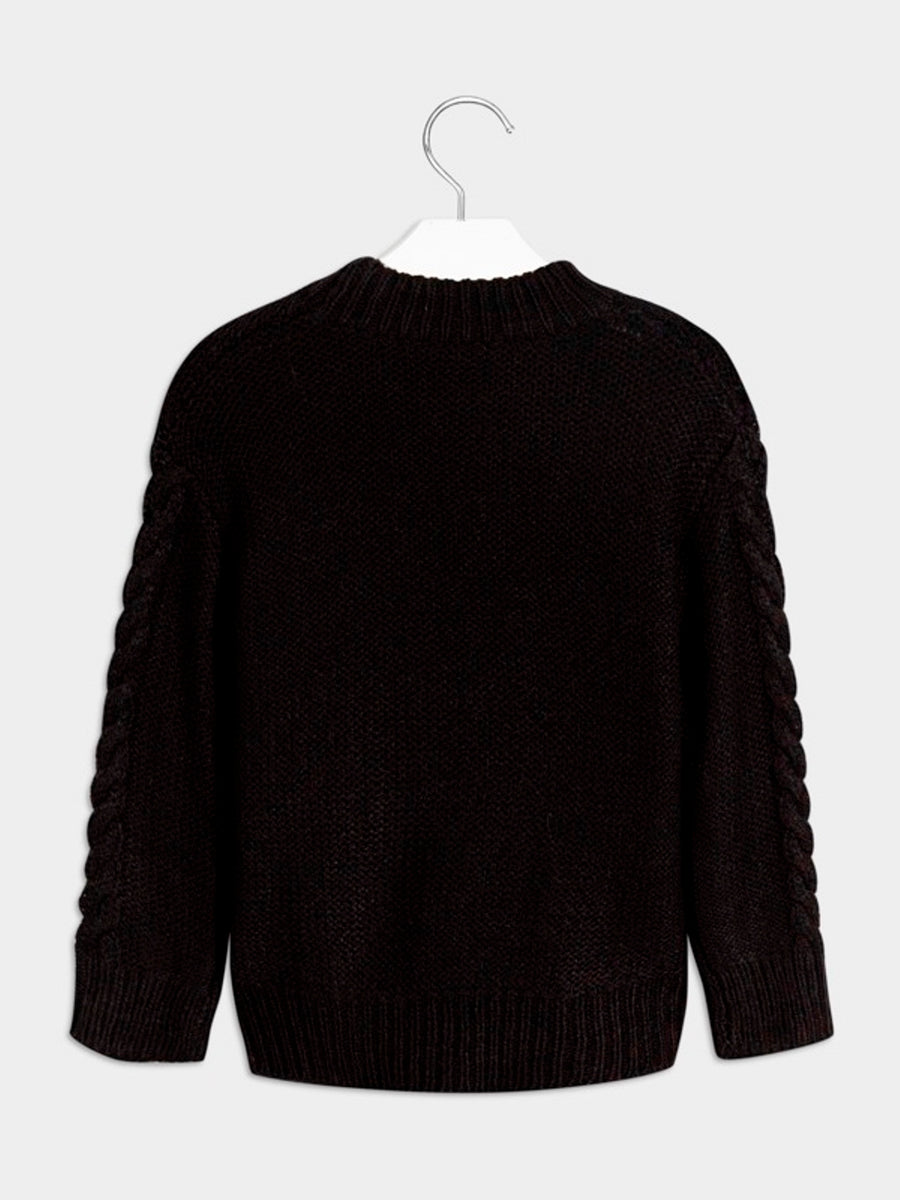 Jersey tricot tranças Preto      (Preto)  para Menina - Mayoral