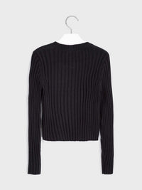 Casaco tricot Preto      (Preto)  para Menina - Mayoral