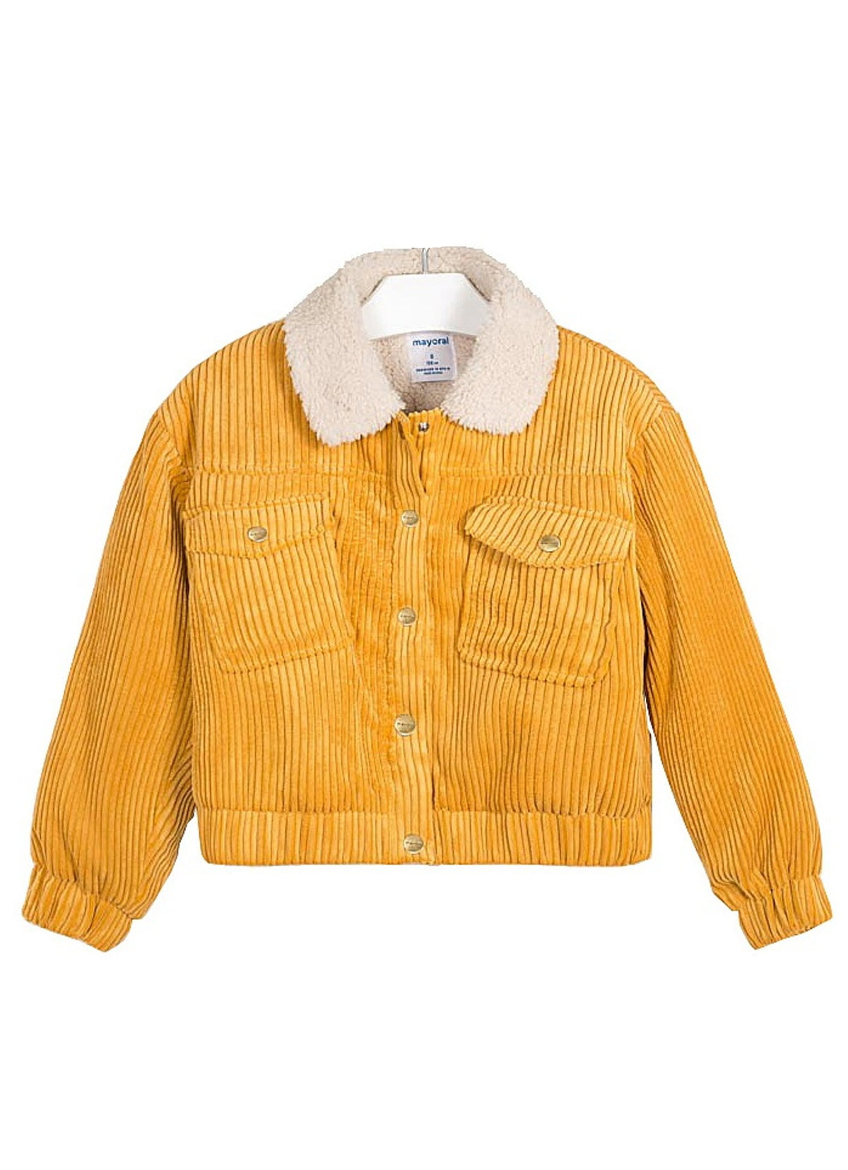 Blusão bombazina borreguito Mostarda   (Amarelo Ocre)  para Menina - Mayoral
