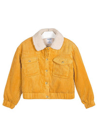 Blusão bombazina borreguito Mostarda   (Amarelo Ocre)  para Menina - Mayoral