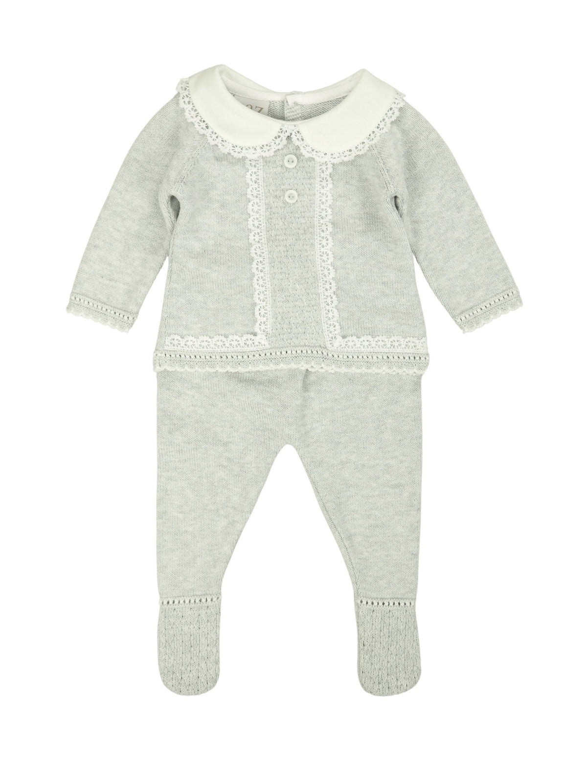 Conjunto Cinza para Bebé Menina - Paz Rodriguez