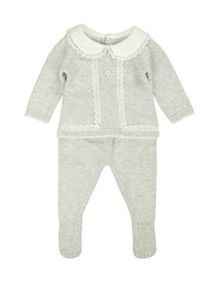 Conjunto Cinza para Bebé Menina - Paz Rodriguez