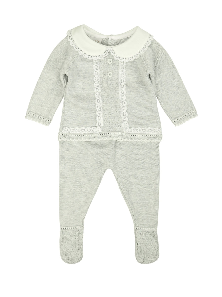 Conjunto Cinza para Bebé Menina - Paz Rodriguez