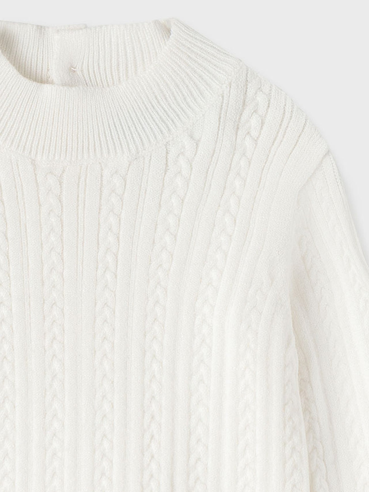 Camisola tricot Crú (Creme / Pérola)  para Bebé Menina - Mayoral