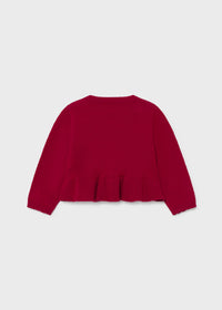 Casaco tricot bebé Framboesa (Vermelho Escuro)  para Bebé Menina - Mayoral