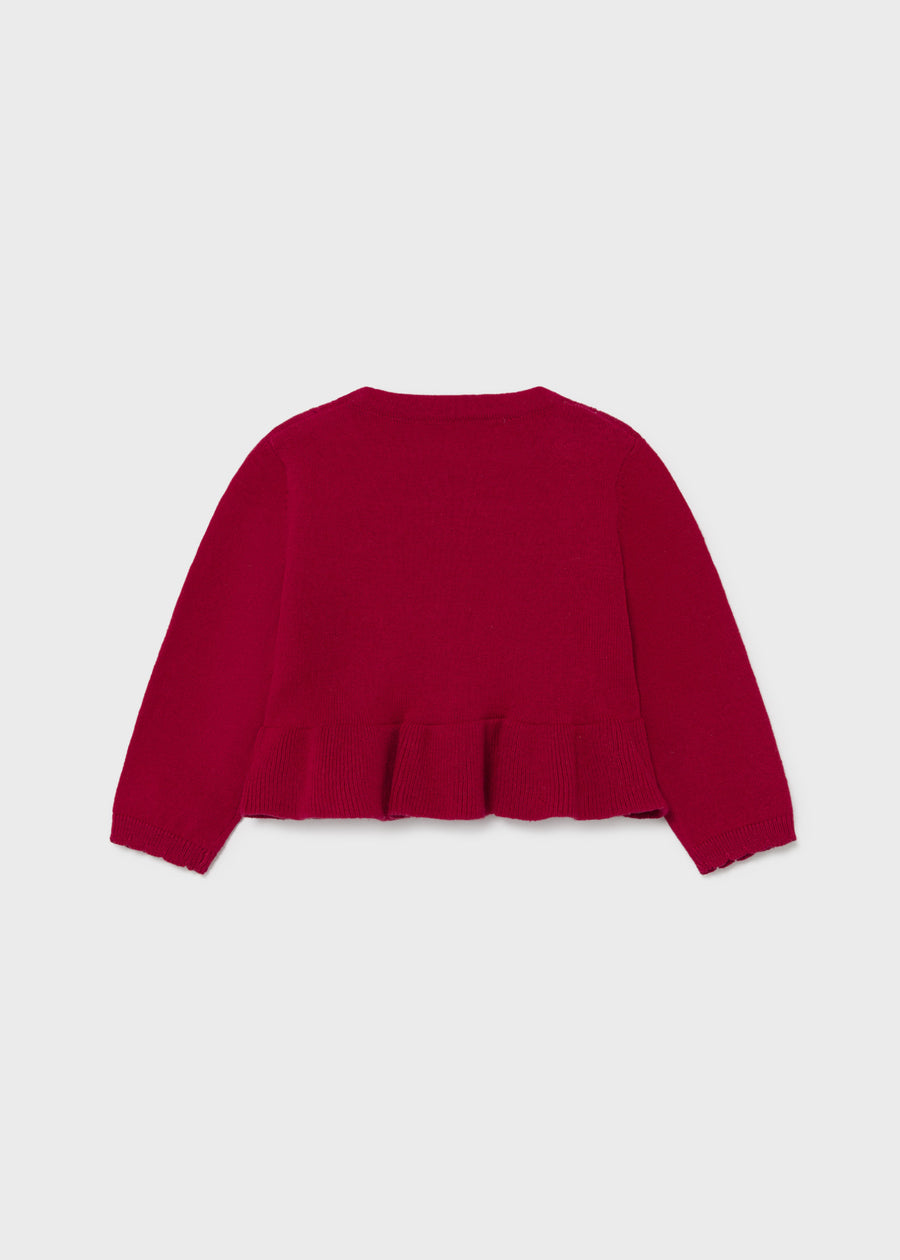 Casaco tricot bebé Framboesa (Vermelho Escuro)  para Bebé Menina - Mayoral