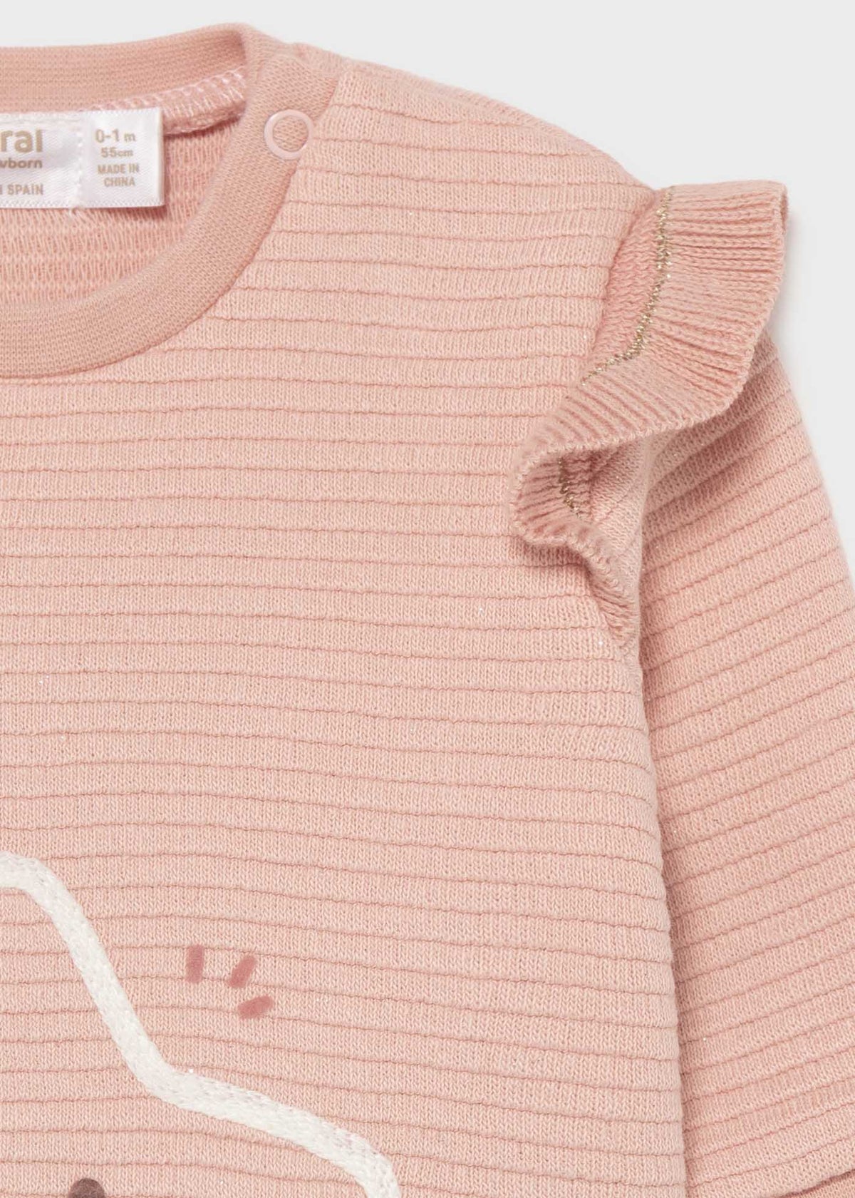 Sweat acolchoada Maquilhage (Rosa Bébé)  para Bebé Menina - Mayoral