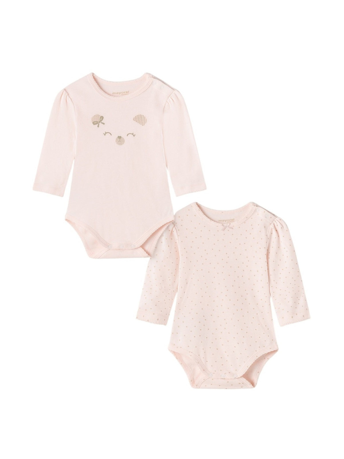 Set 2 bodys Rosa baby (Rosa Bébé)  para Bebé Menina - Mayoral