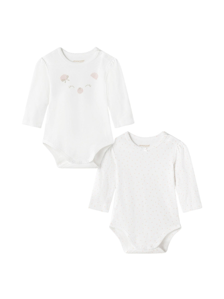 Set 2 bodys Branco (Branco)  para Bebé Menina - Mayoral