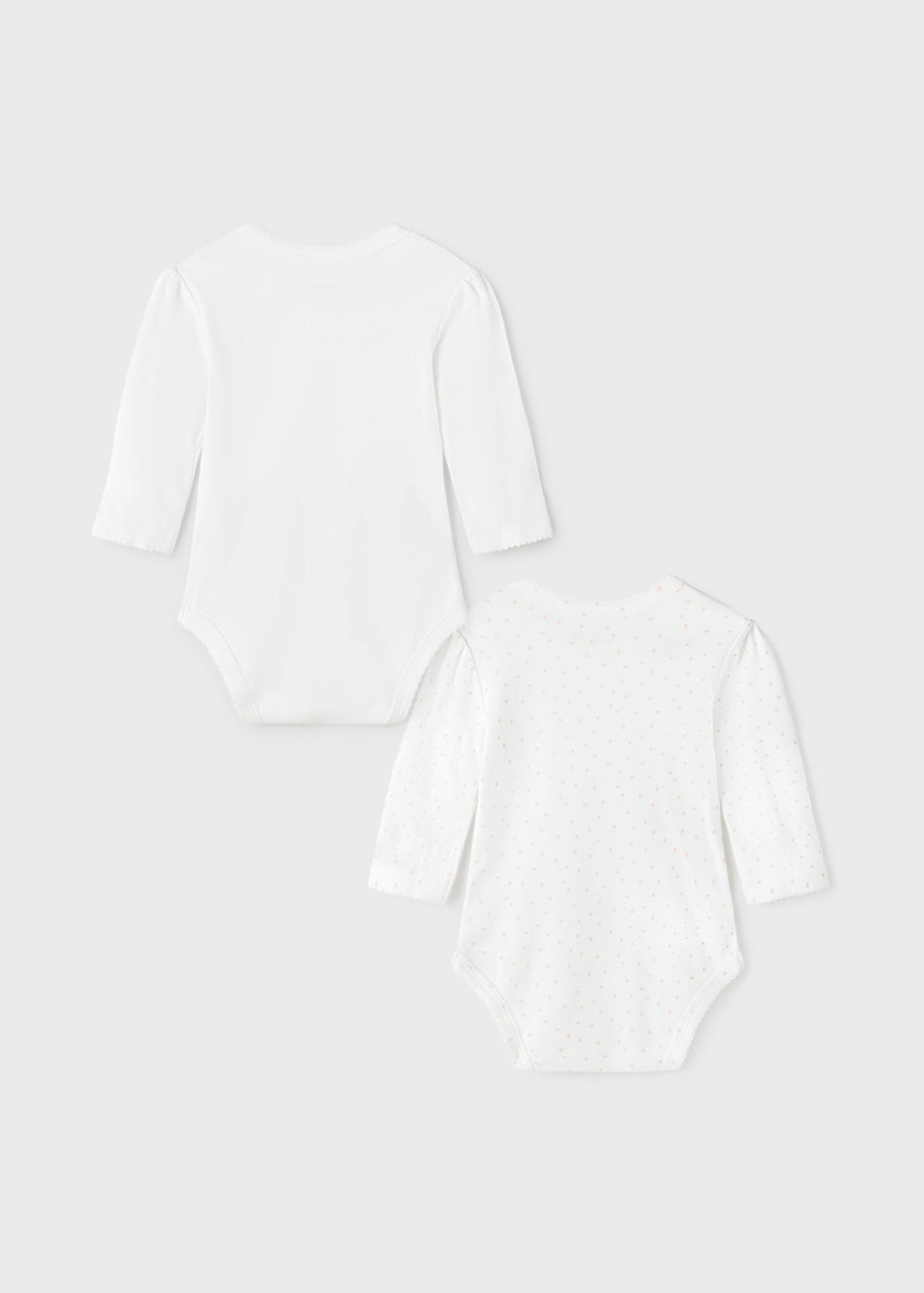 Set 2 bodys Branco (Branco)  para Bebé Menina - Mayoral