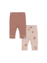 Pack 2 leggings Terracota (Castanho Claro)  para Bebé Menina - Mayoral