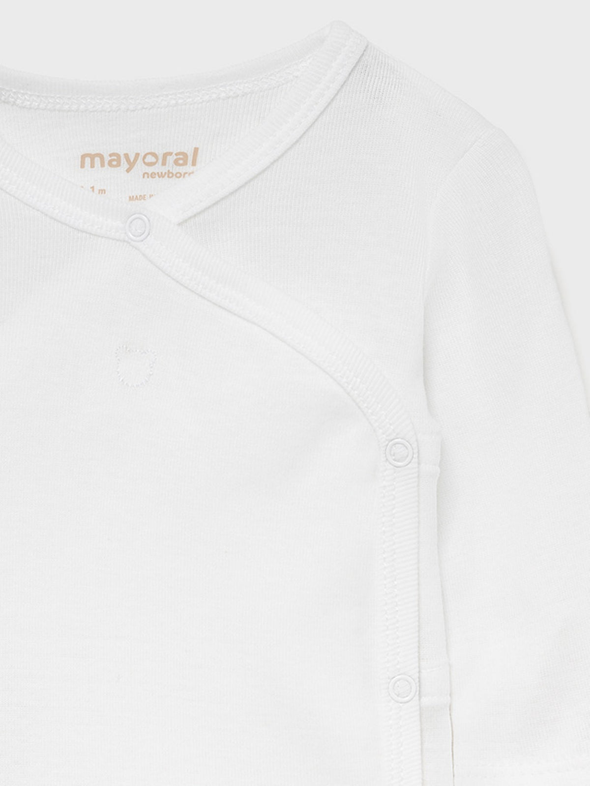Body m/comprida Branco (Branco)  para Bebé Menino - Mayoral