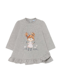 Vestido felpa boneca Prata vig (Cinza Claro)  para Bebé Menina - Mayoral