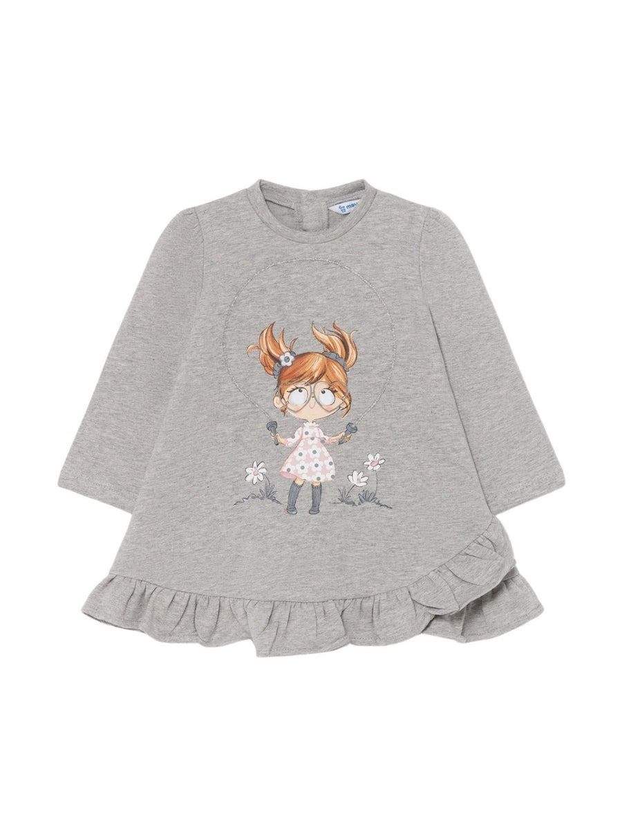 Vestido felpa boneca Prata vig (Cinza Claro)  para Bebé Menina - Mayoral