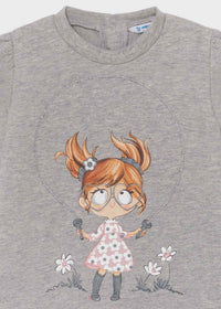 Vestido felpa boneca Prata vig (Cinza Claro)  para Bebé Menina - Mayoral