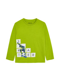 Camisola "skater" Pêra (Verde Alface)  para Menino - Mayoral