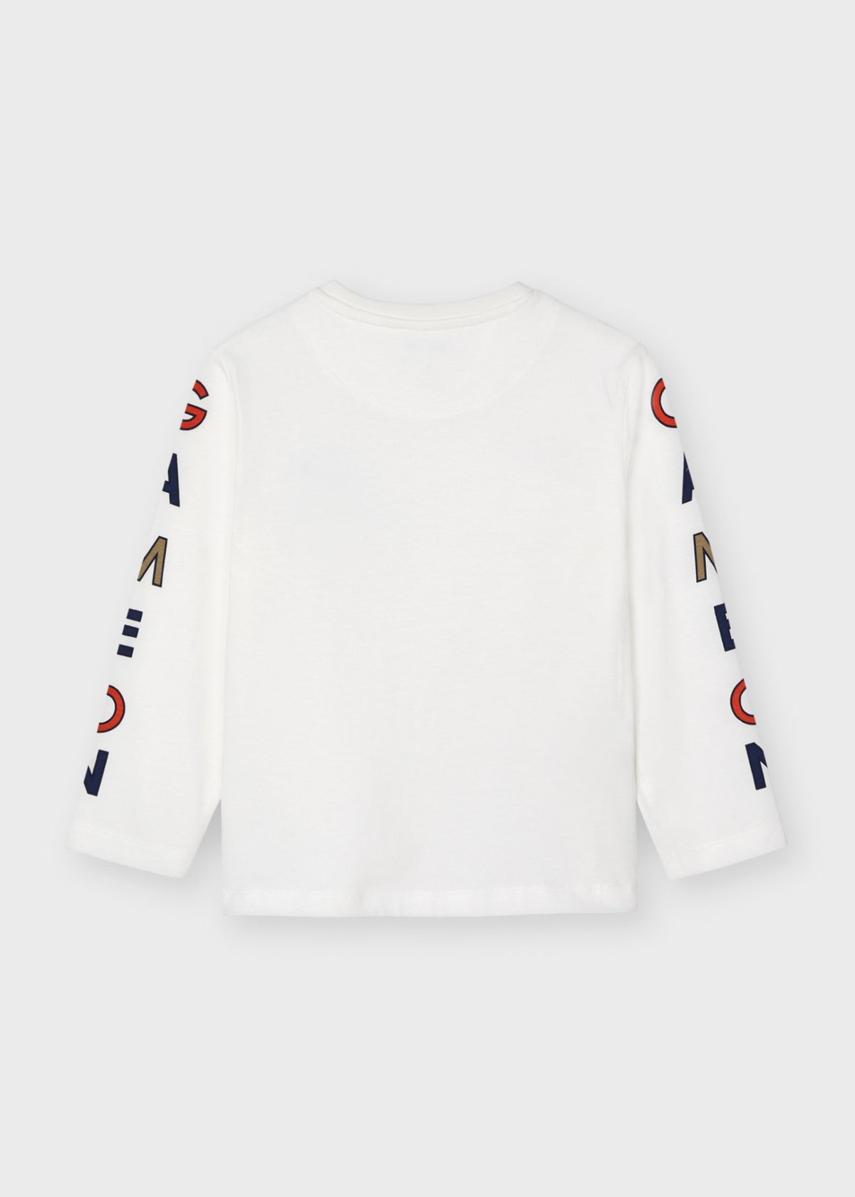 Camiseta m/comp. letras Nata (Creme / Pérola)  para Menino - Mayoral