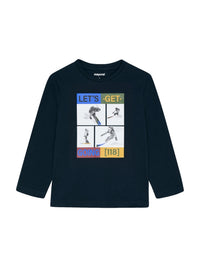 Camisola esquiadores Blue black (Marinho)  para Menino - Mayoral