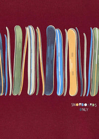 Camisola print lista Granate (Vermelho Escuro)  para Menino - Mayoral