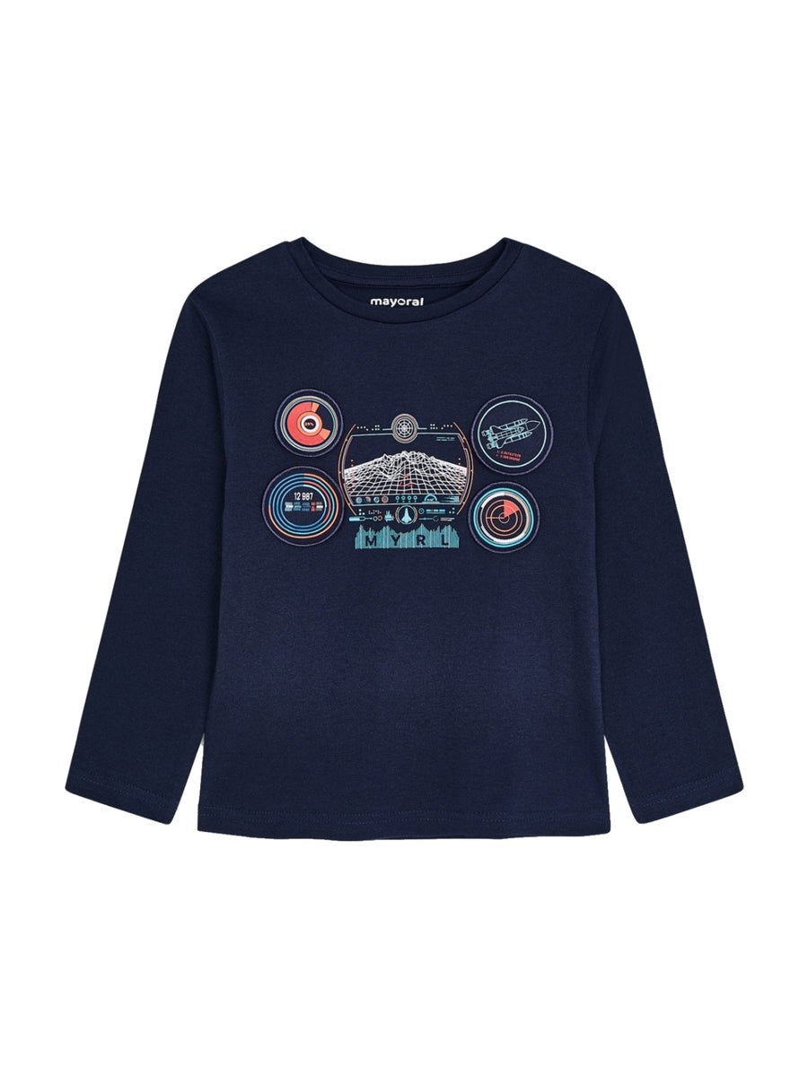 Camisola "play with" Azul escur (Marinho)  para Menino - Mayoral