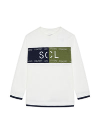 Camiseta m/comp. listas Nata (Creme / Pérola)  para Menino - Mayoral